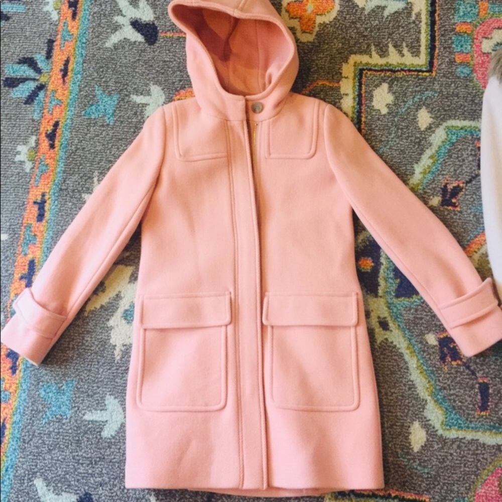 J. Crew Pink Pea Coat